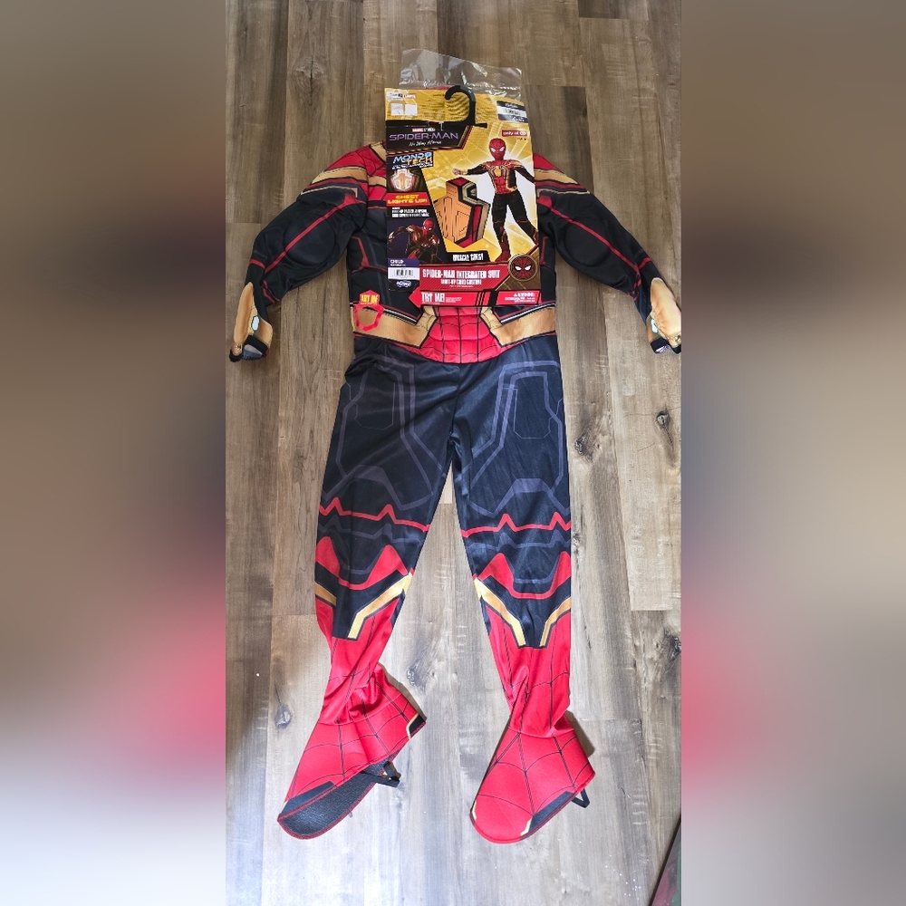 NWT Marvel’s Spider-Man Integrated Suit Youth Halloween Costume Medium 8-10